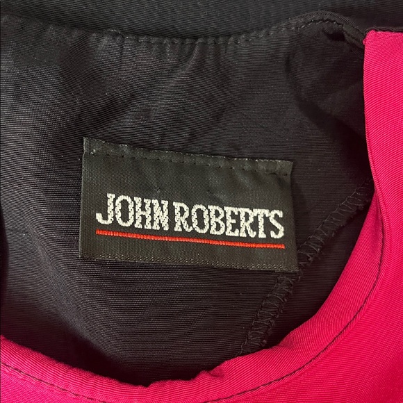 Vintage Pink, Yellow, and Black Women's Dress Sz ML - Picture 6 of 8